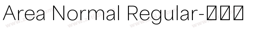 Area Normal Regular字体转换 Area Normal Regular字体转换